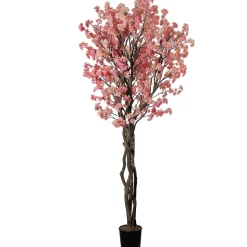 Artificial pink cherry blossom handmade tree