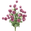 Artificial pink echinops bouquet, 20"