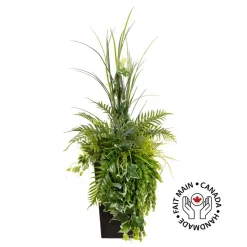 Artificial plant outdoor planter, 52″