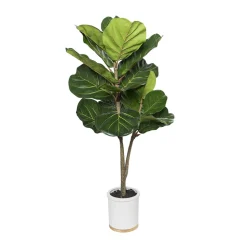 Artificial potted fiddle leaf fig, 41″