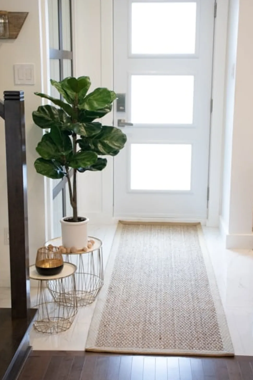 Artificial potted fiddle leaf fig, 41″