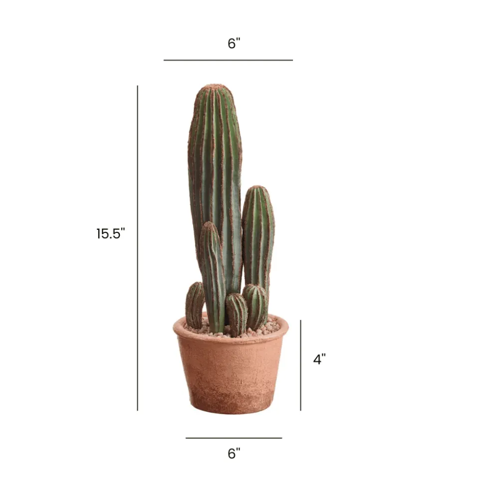 Artificial potted san pedro cactus, 15,5"