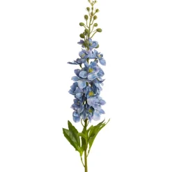 Artificial purple delphinium flower, 34"