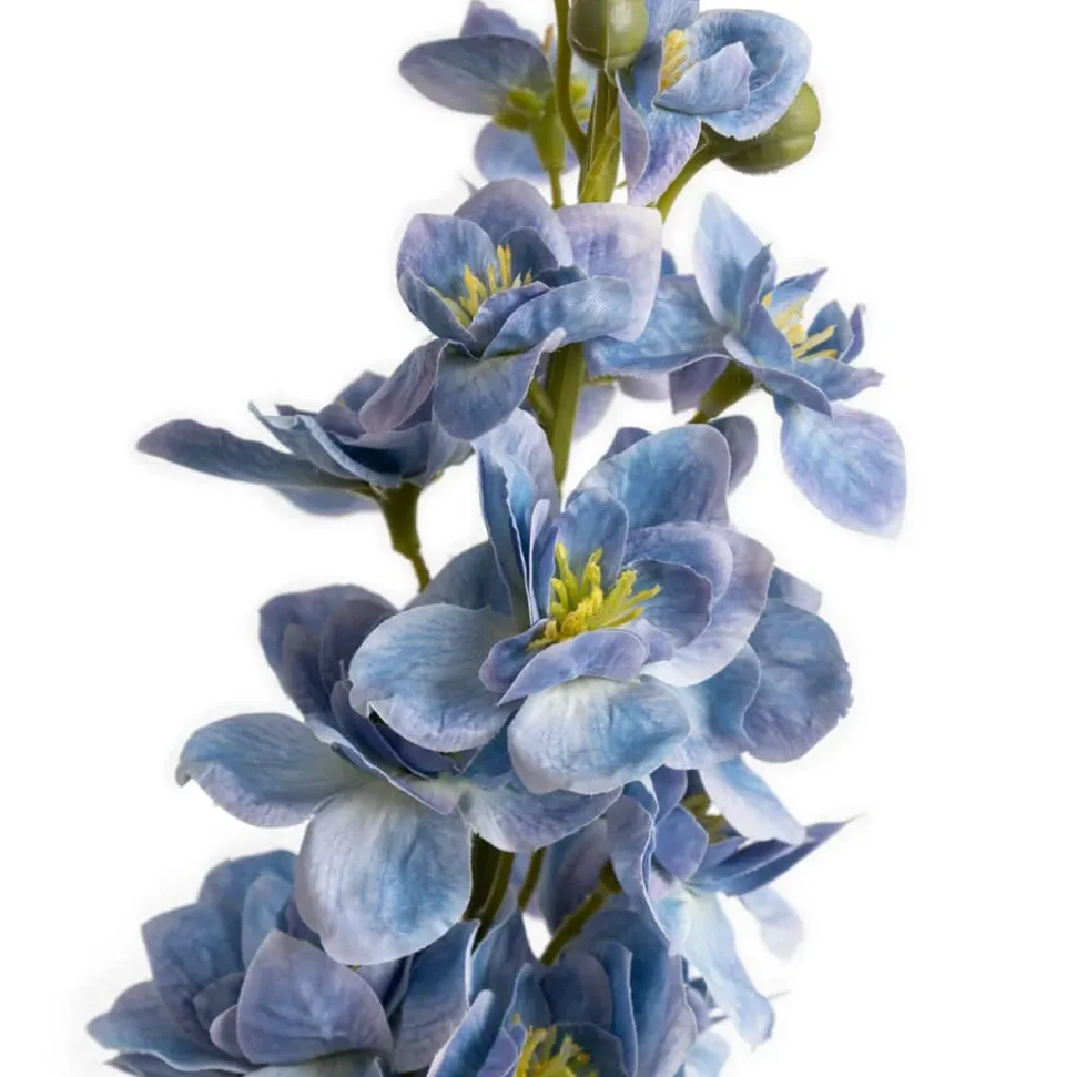 Artificial purple delphinium flower, 34"