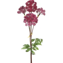 Artificial purple garden angelica with leaves, 51″