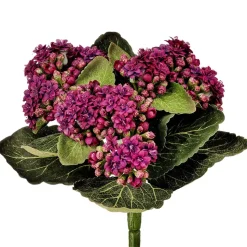 Artificial purple kalanchoe bouquet, 9"