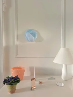 Artificial purple primula flower bouquet