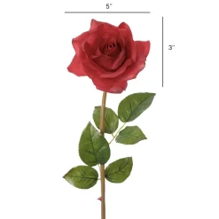 Artificial real touch red rose, 23