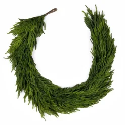 Artificial real-touch dense cypress garland, 72