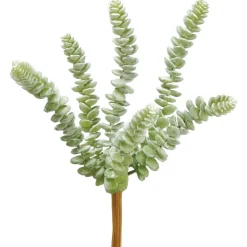 Artificial real-touch grey donkey tail stem, 9"