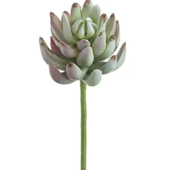 Artificial real-touch senecio succulent, 6,5"