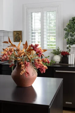 Artificial red berry stem, 44″