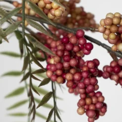 Artificial red berry stem, 44″