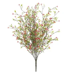 Artificial red wild starflower, 20"