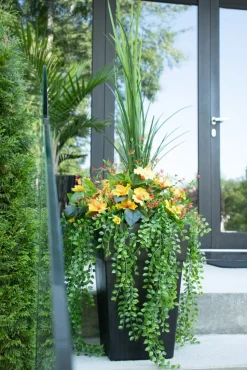 Artificial red wild starflower, 20"