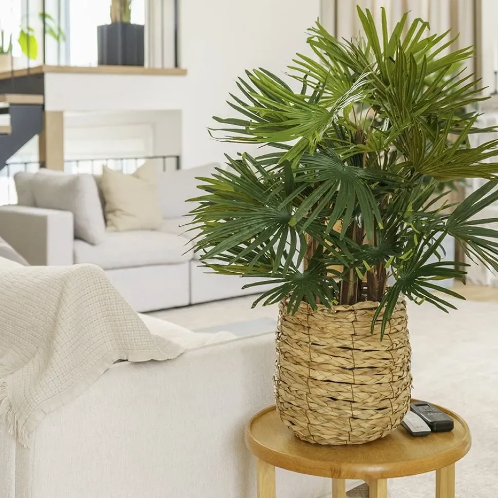 Artificial rhapis palm tree, 28″