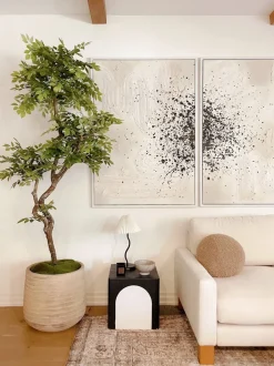 Artificial roseleaf indoor handmade tree