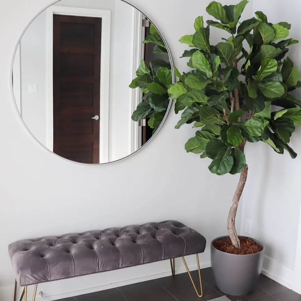 Artificial round fiddle-leaf fig handmade tree