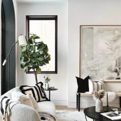 Artificial round fiddle-leaf fig handmade tree