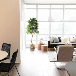 Artificial round fiddle-leaf fig handmade tree