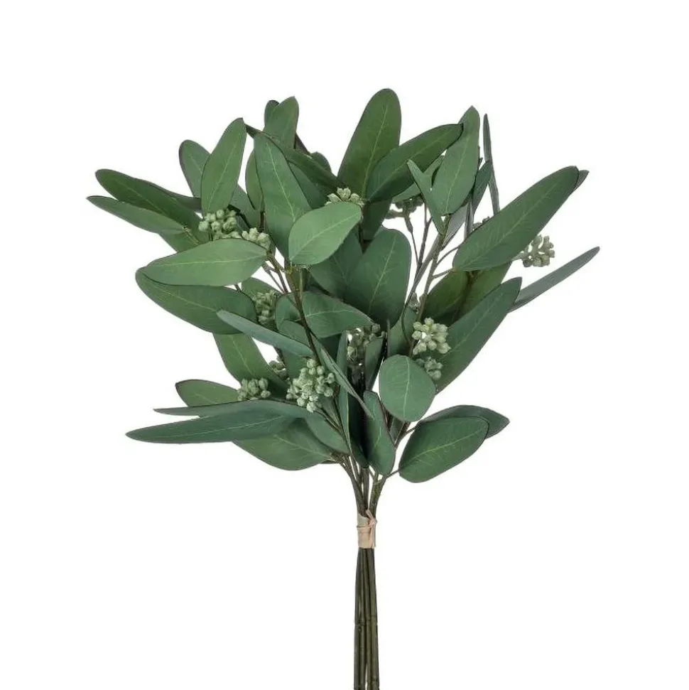 Artificial seeded eucalyptus bouquet, 15"