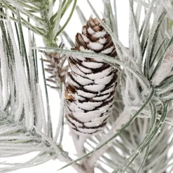 Artificial snowy pine branch, 48"
