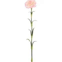 Artificial soft pink carnation flower, 25,5"