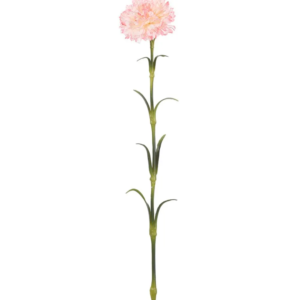 Artificial soft pink carnation flower, 25,5"