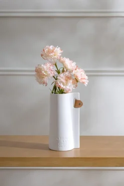 Artificial soft pink carnation flower, 25,5"