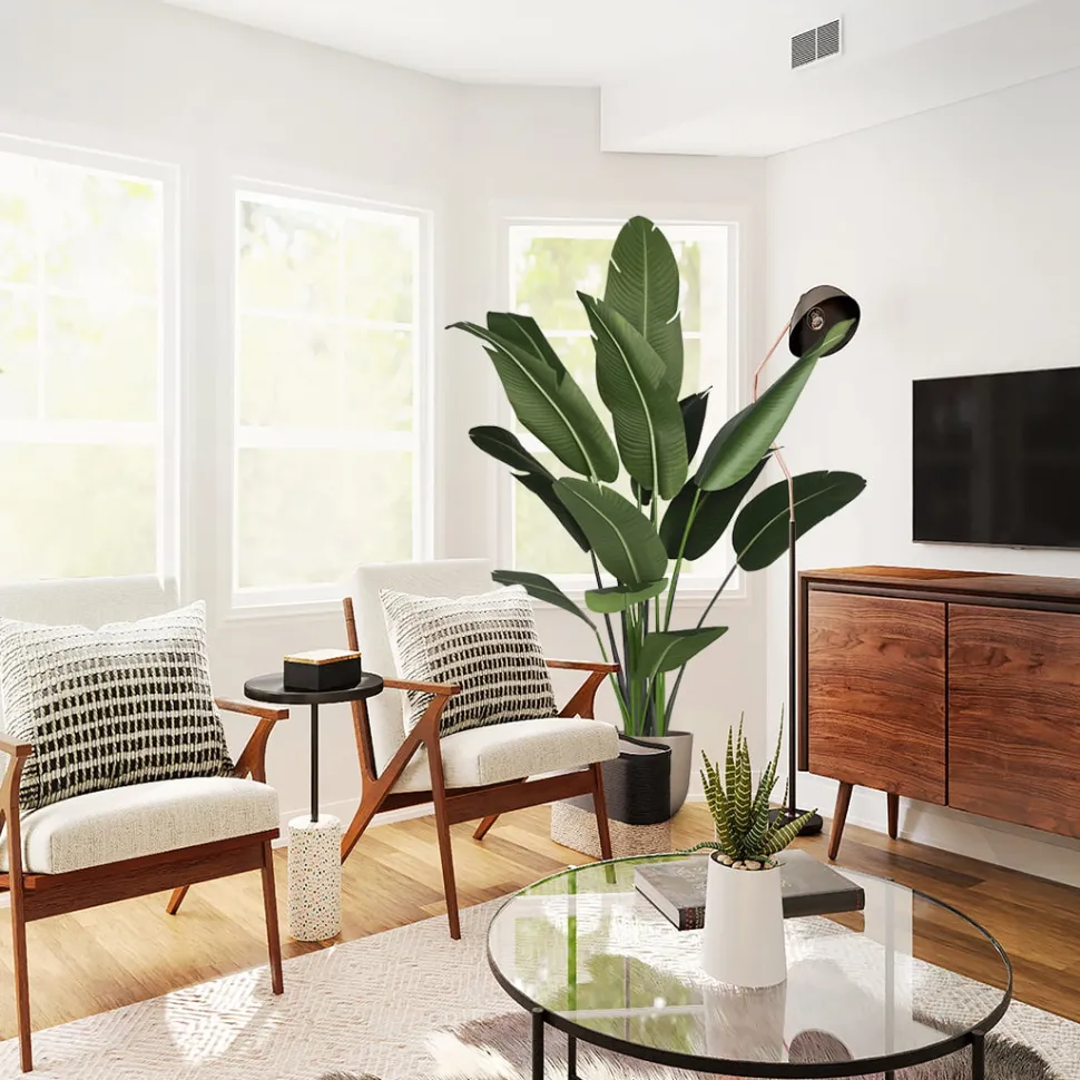 Artificial soft-touch bird of paradise, 84"