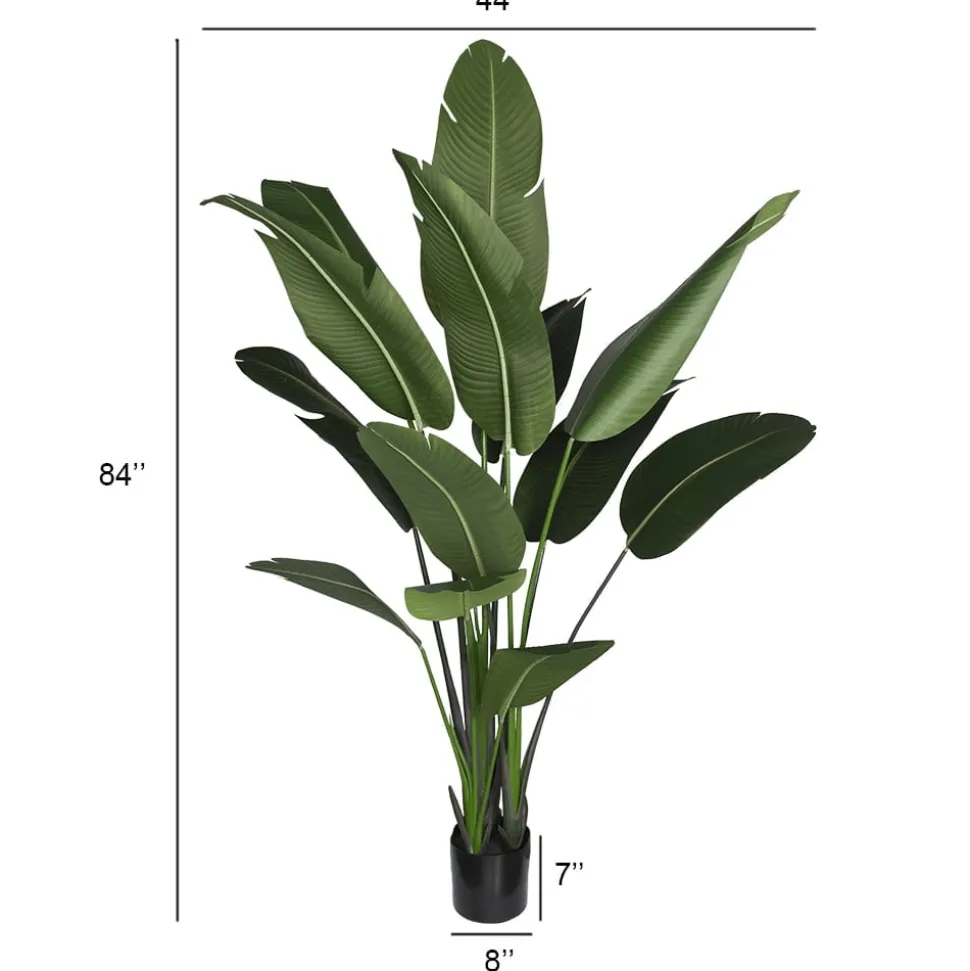 Artificial soft-touch bird of paradise, 84"