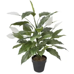 Artificial spathiphyllum plant, 34″