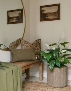 Artificial spathiphyllum plant, 34″