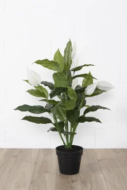 Artificial spathiphyllum plant, 34″