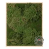 Artificial textured moss plant wall, 36 x 30"