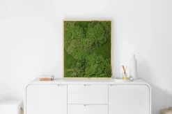 Artificial textured moss plant wall, 36 x 30"
