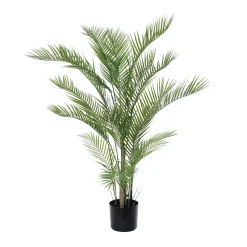 Artificial thin-leaved areca palm, 47"