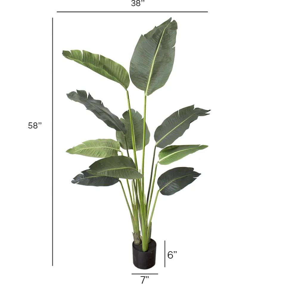 Artificial traveller palm, 58"