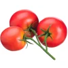 Artificial triple red tomato stem, 5"