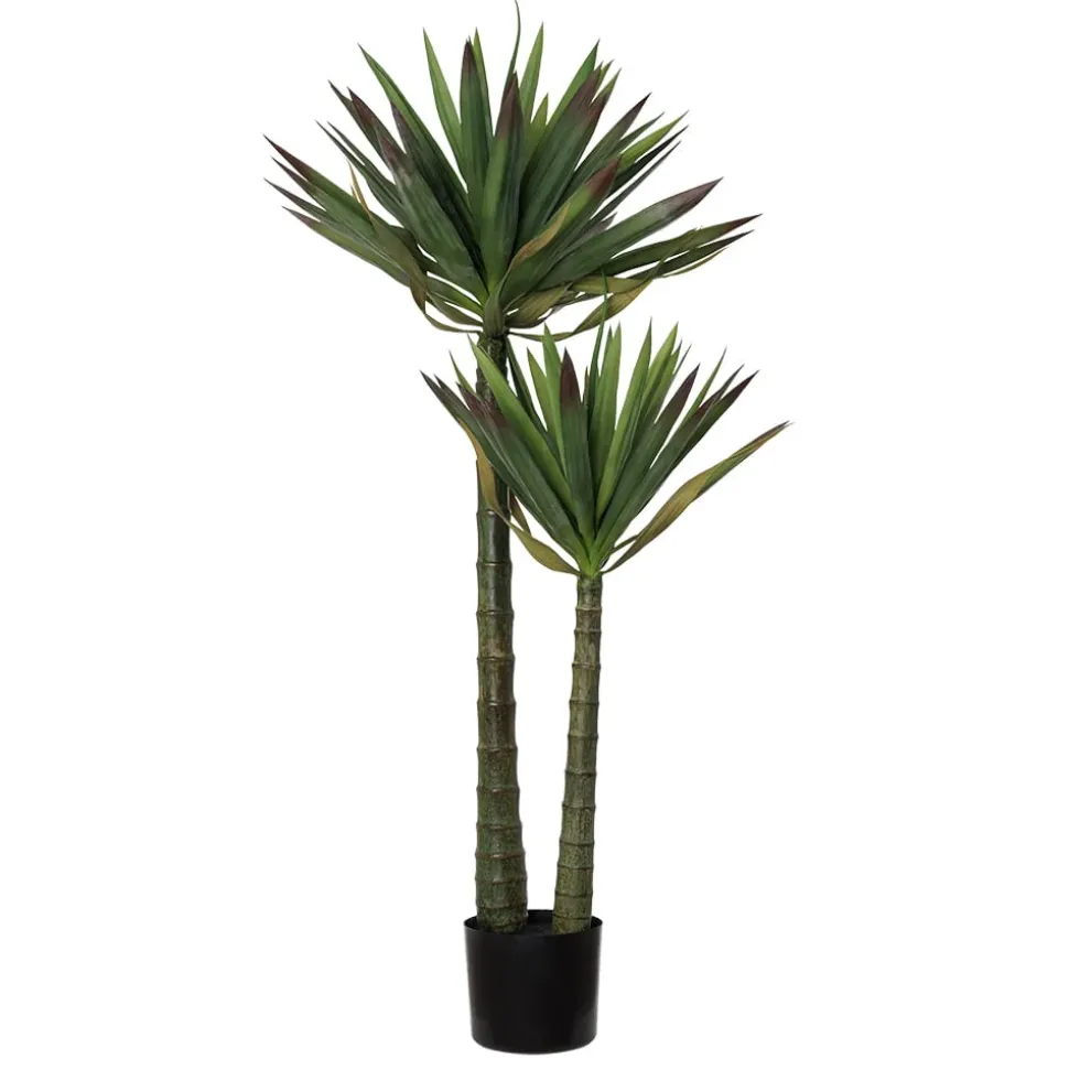 Artificial two-trunk agave americana, 51"