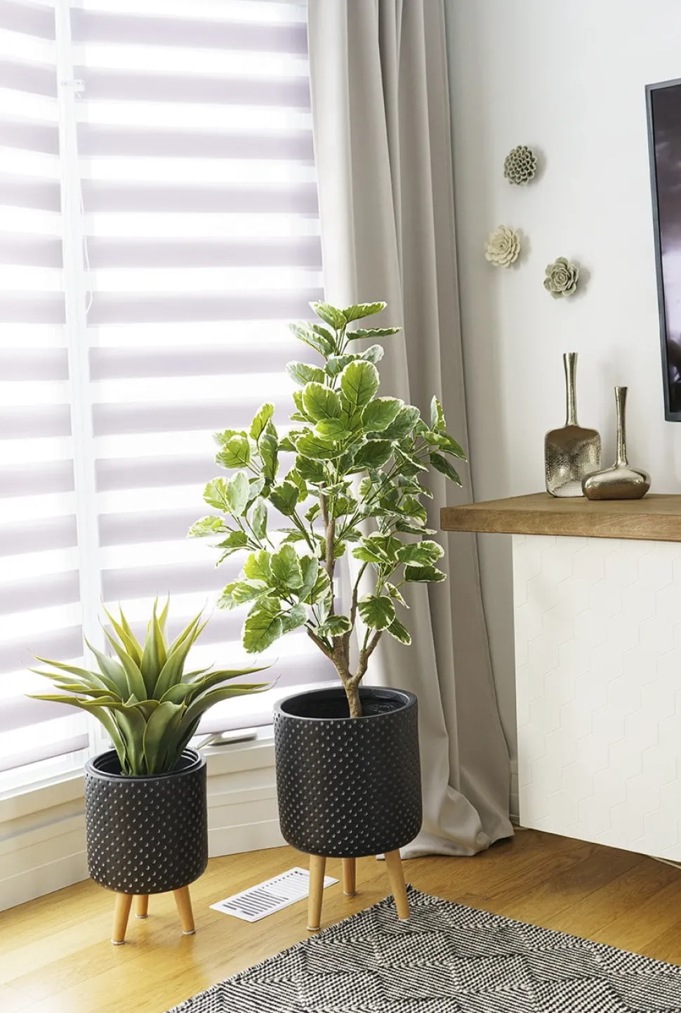 Artificial variegated aralia balfour plant, 47″