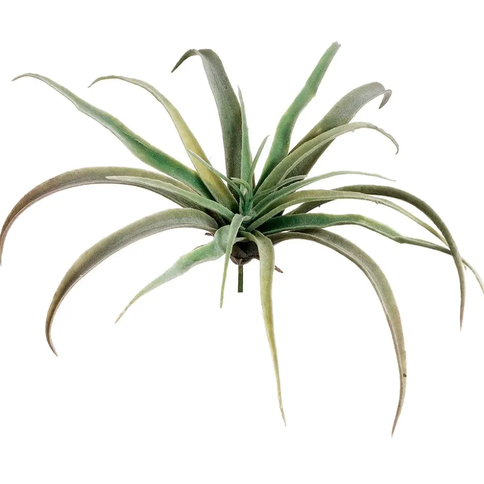 Artificial verdigris air plant, 9"