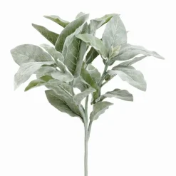 Artificial verdigris lamb’s ear pick, 16"