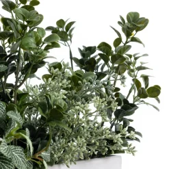 Artificial verdigris plant long centerpiece, 12 x 22