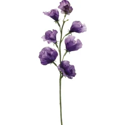 Artificial violet sweet pea flower, 22"