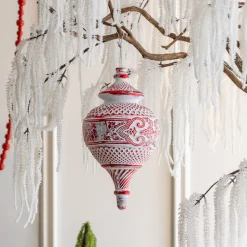 Artificial white amaranth stem, 33,5"