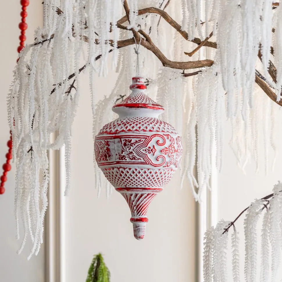 Artificial white amaranth stem, 33,5"