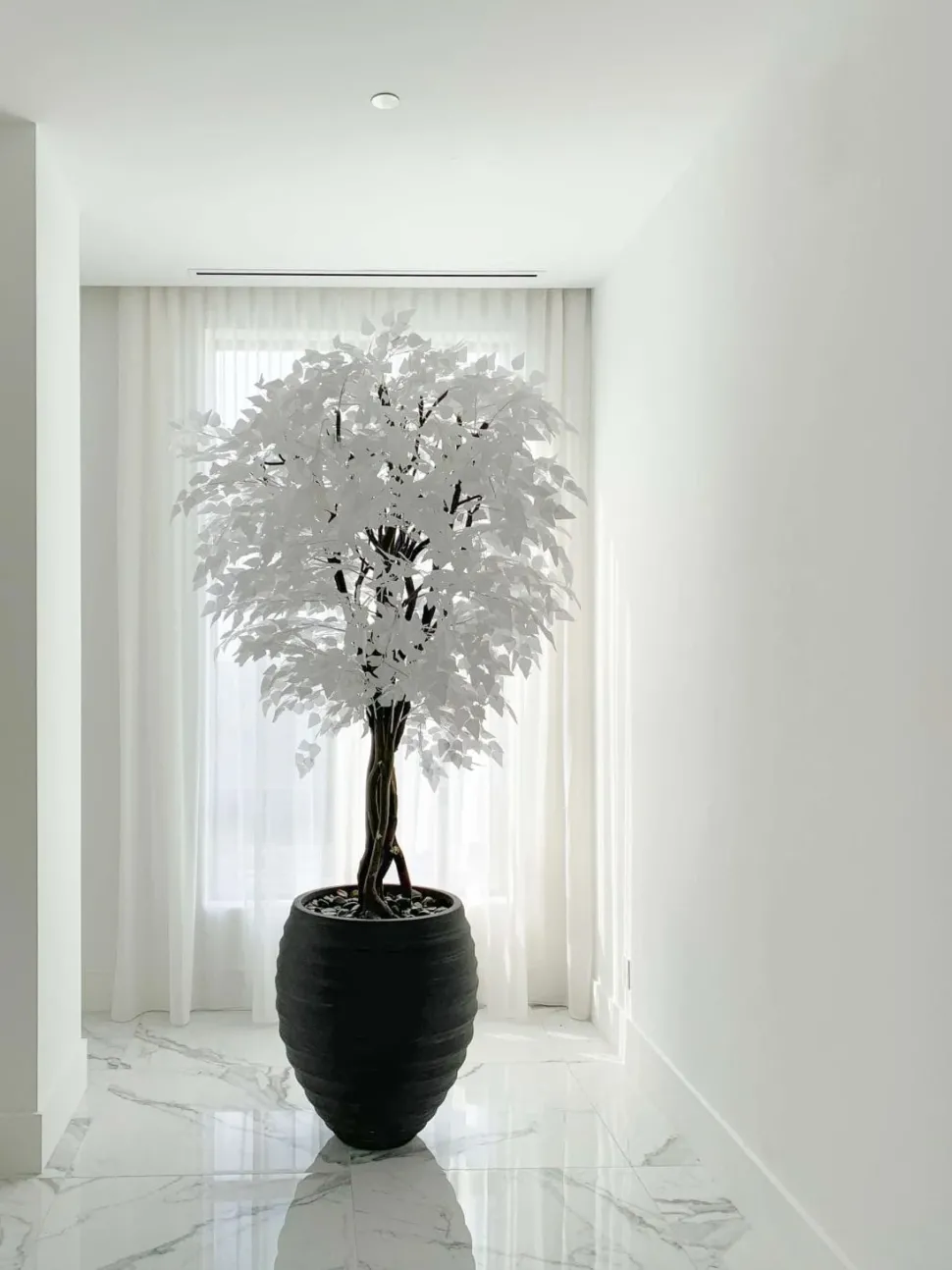 Artificial white birch indoor handmade tree