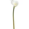 Artificial white calla lily flower, 33"