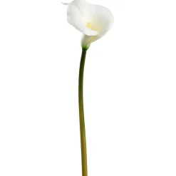Artificial white calla lily flower, 33"